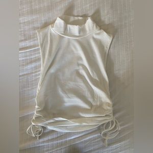 Zara White Turtleneck Tank